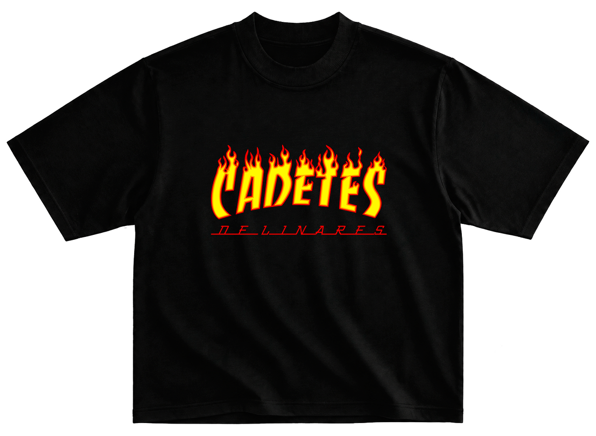 Playera meme Cadetes de linares trasher corte oversize 100% algodon