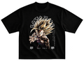 Playera GOHAN estilo streetwear vintage desgastado tee
