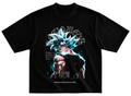 Playera GOKU BLUE estilo streetwear vintage desgastado tee (Copia) (Copia)
