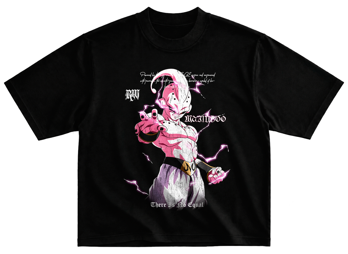Playera Majin boo estilo streetwear vintage desgastado tee