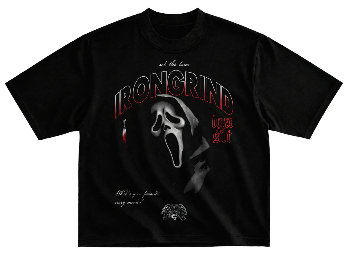 Playera GHOSTFACE streetwear gym corte oversize 100% algodón