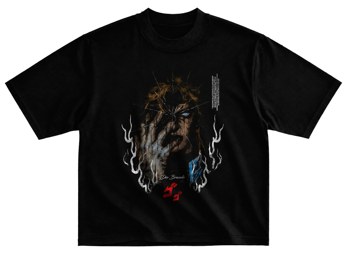 Playera JoJo's Bizarre Adventure streetwear gym corte oversize 100% algodón