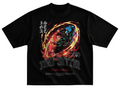 Playera Tanjiro Kamado 2 Demon Slayer gym corte oversize 100% algodón