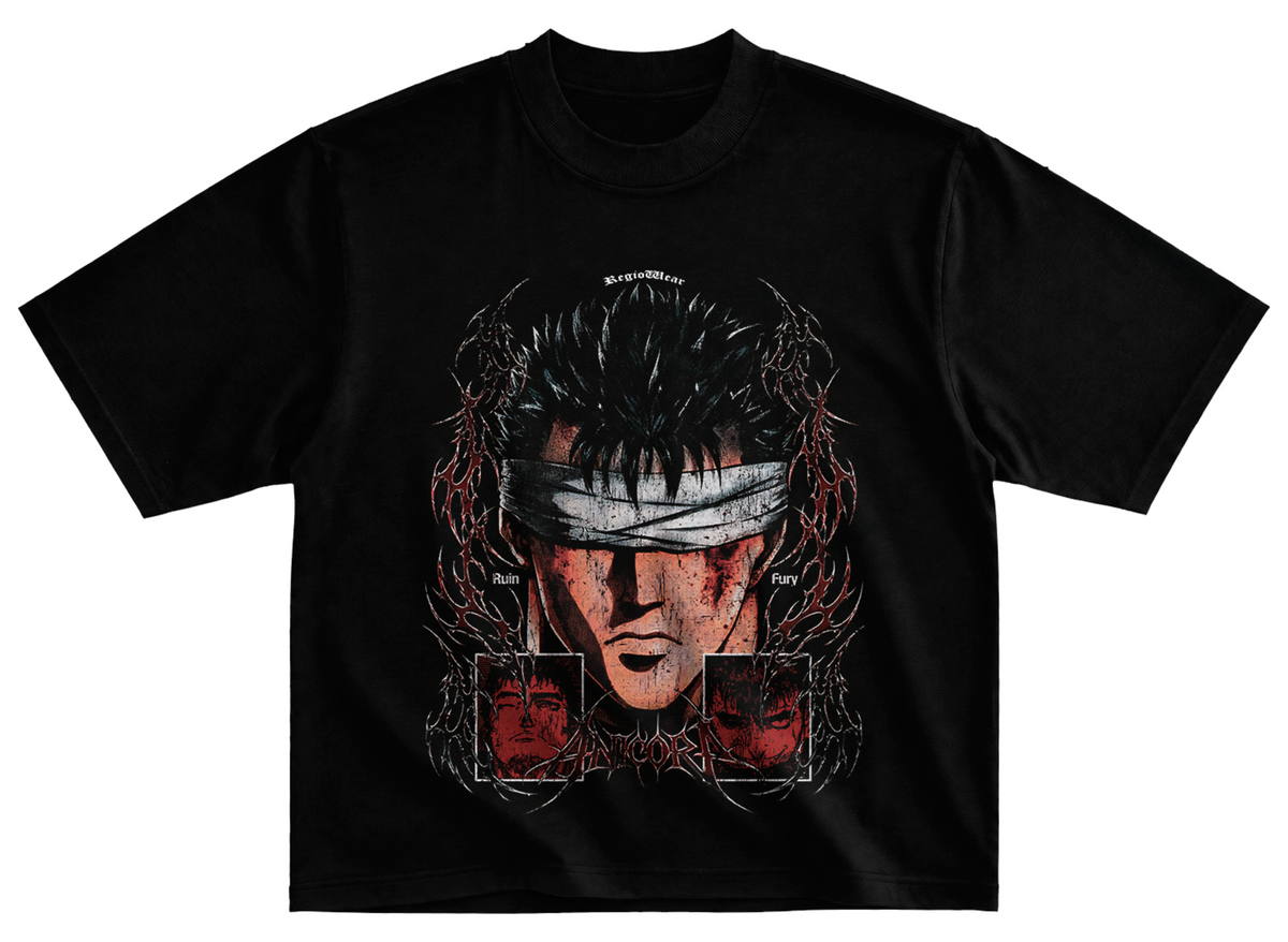Playera bersek streetwear gym corte oversize 100% algodón