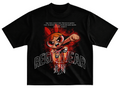 Playera bombon streetwear gym corte oversize 100% algodón