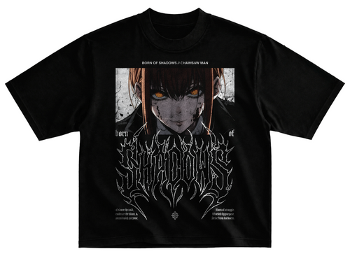 Playera chainsaw man streetwear gym corte oversize 100% algodón