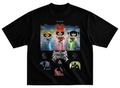 Playera chicas super poderosas streetwear gym corte oversize 100% algodón
