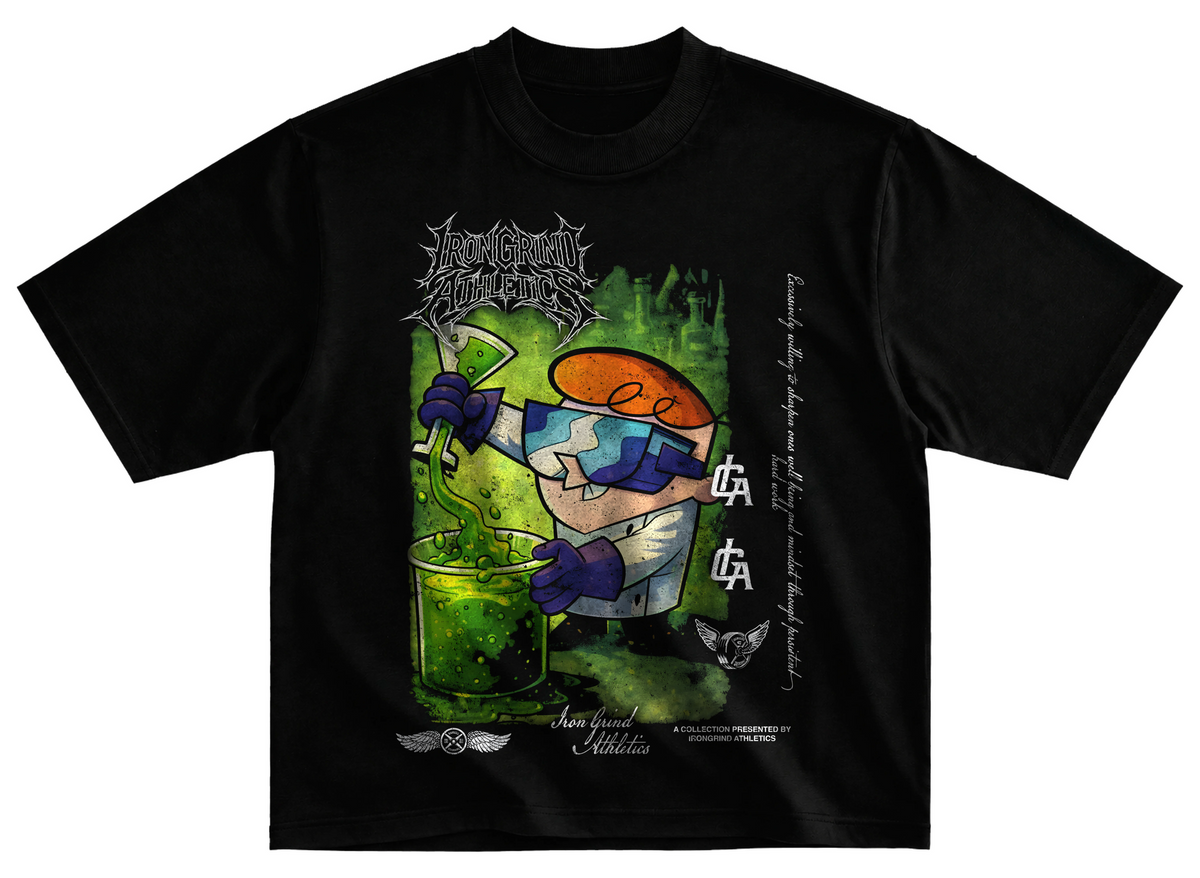 Playera dexter streetwear gym corte oversize 100% algodón
