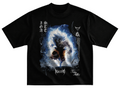 Playera goku blue 2 streetwear gym corte oversize 100% algodón