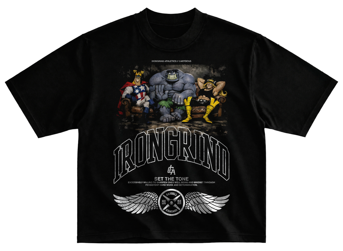 Playera gym corte oversize 100% algodón