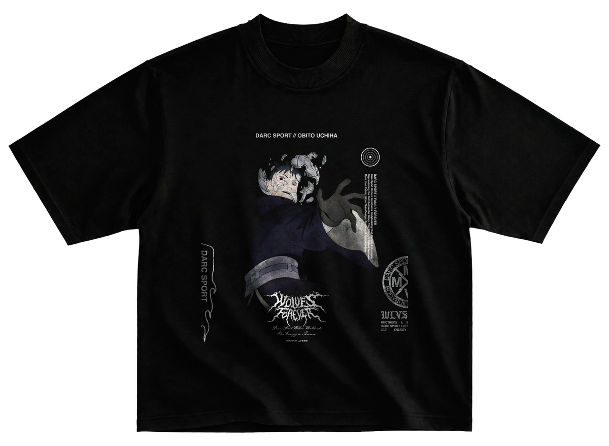 Playera obito streetwear gym corte oversize 100% algodón