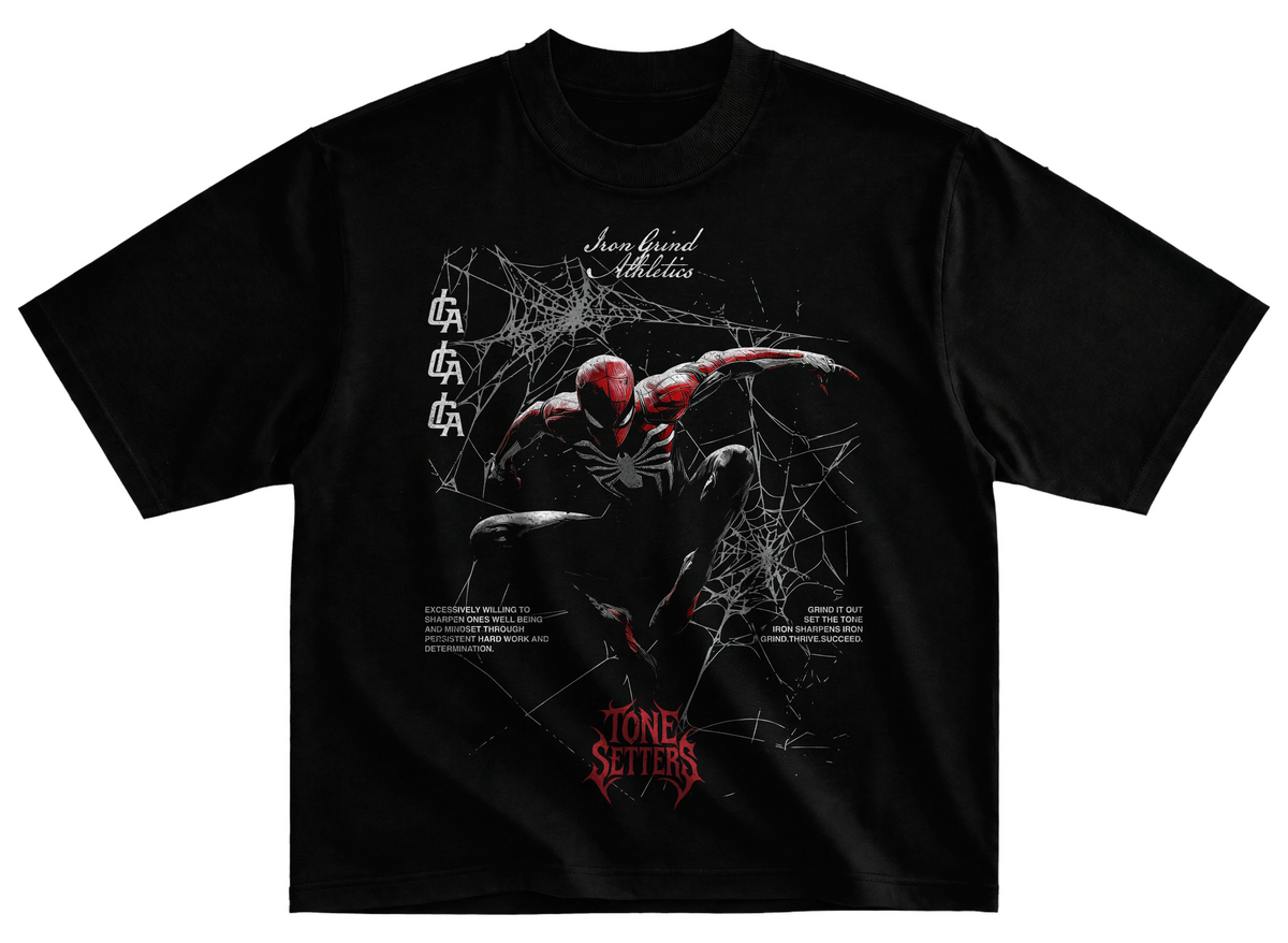 Playera spiderman3 marvel streetwear gym corte oversize 100% algodón