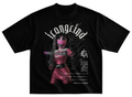 Playera streetwear power ranger pink rosa gym corte oversize 100% algodón