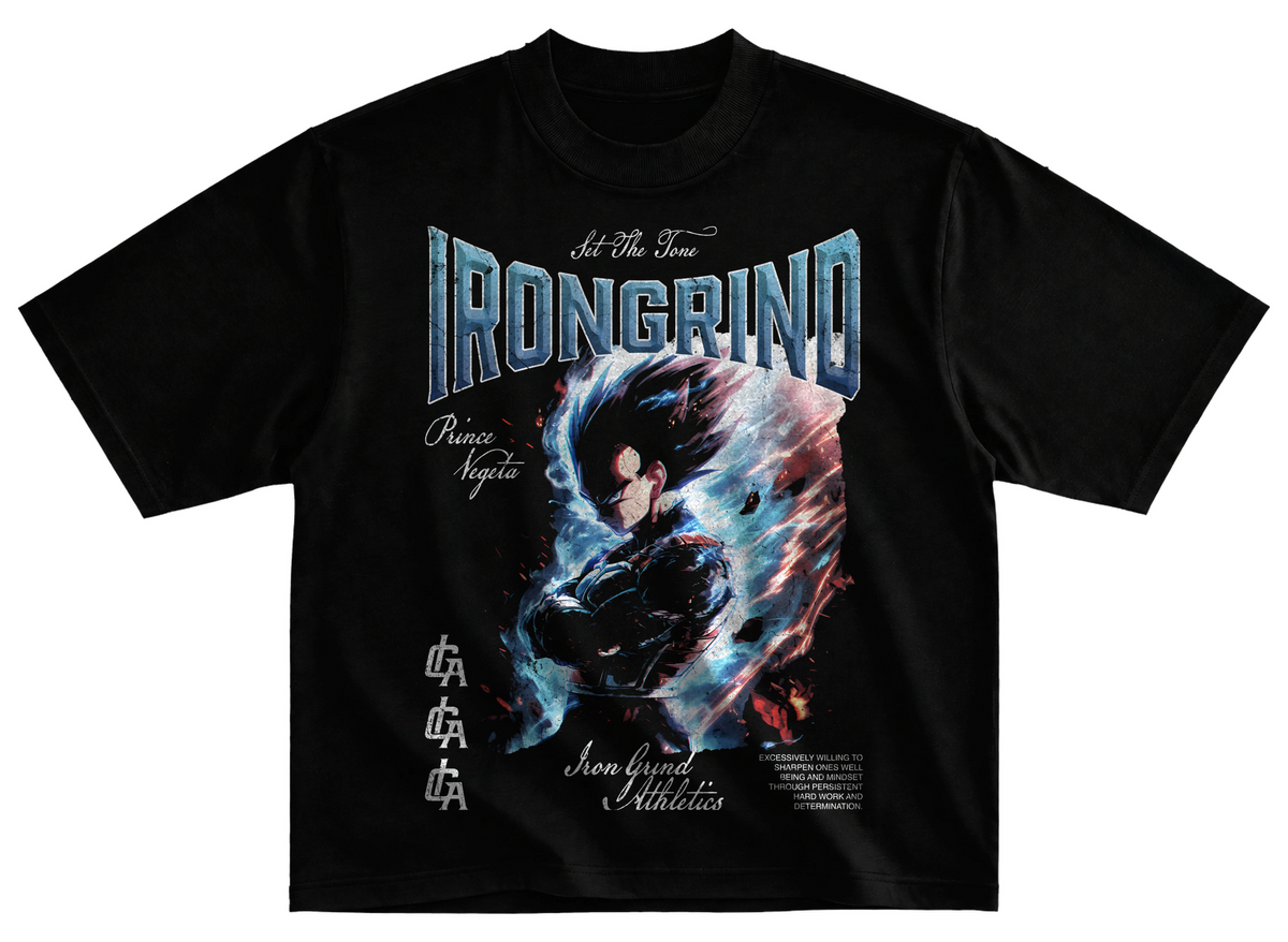 Playera vegeta 3 streetwear gym corte oversize 100% algodón