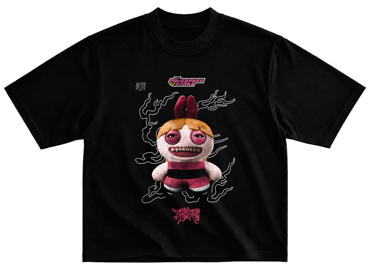 Playera BOMBON Chicas super poderosas Fuggler estilo vintage desgastado