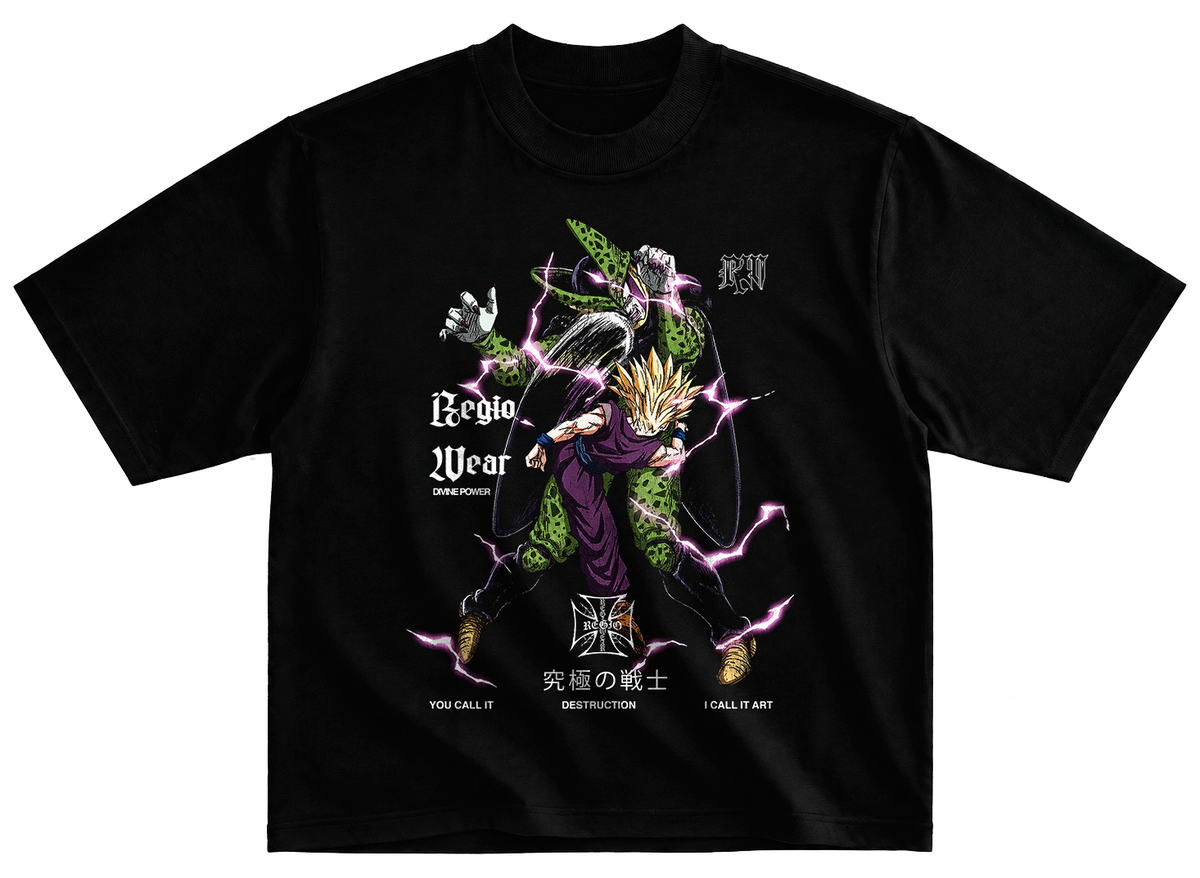 Playera Cell estilo streetwear vintage desgastado tee
