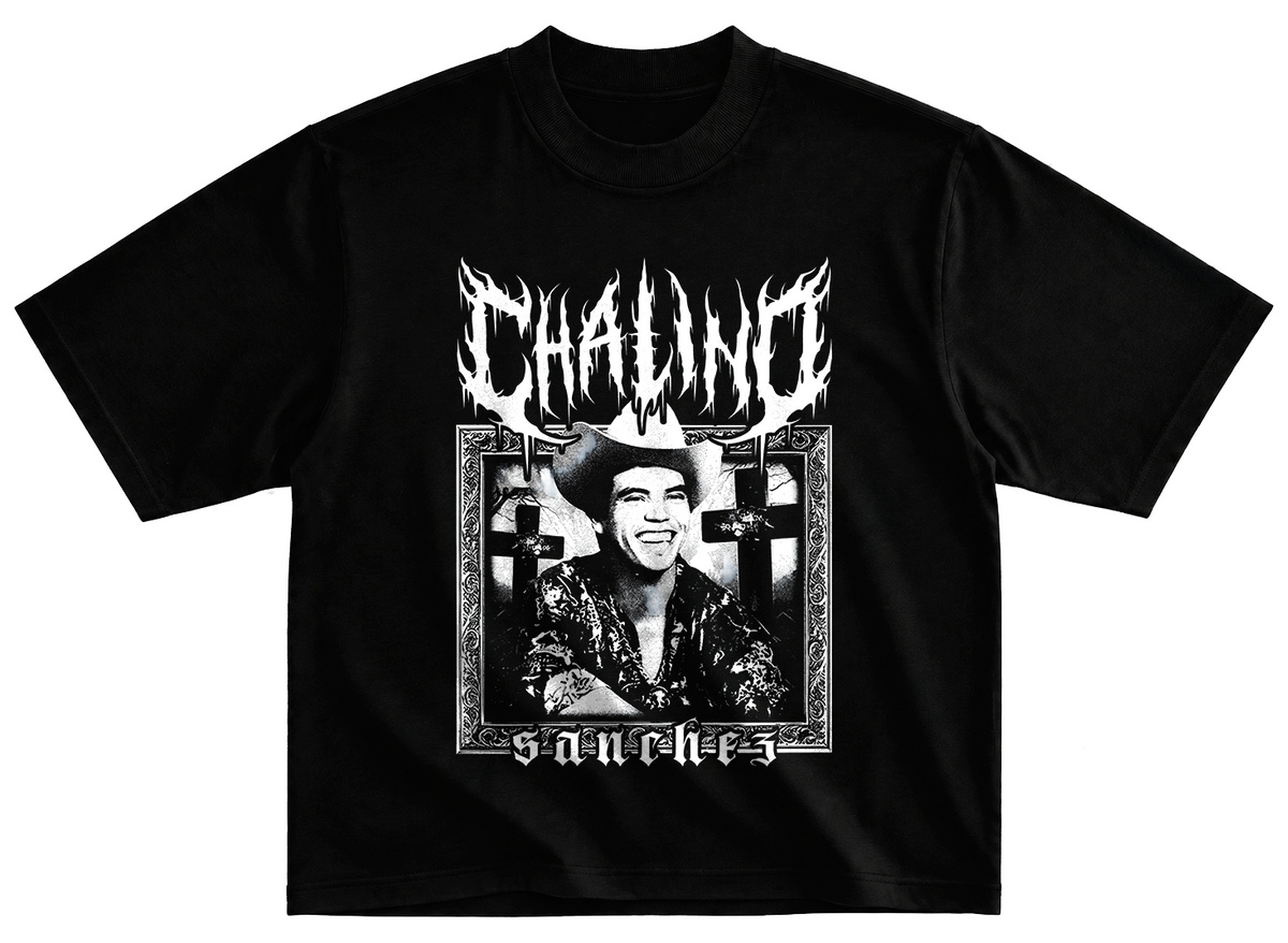 Playera Chalino dark corte oversize 100% algodon