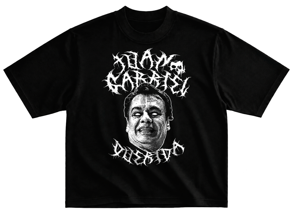 Playera Juan Gabriel DARK corte oversize 100% algodon