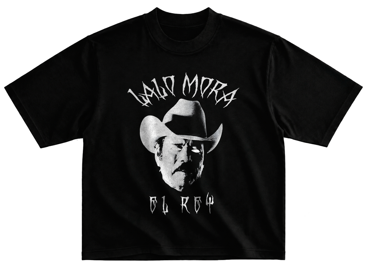 Playera Lalo Mora dark corte oversize 100% algodon
