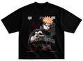 Playera Nagato Pain estilo streetwear vintage desgastado tee