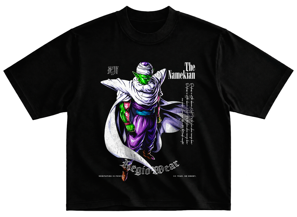 Playera Piccolo picoro estilo streetwear vintage desgastado tee