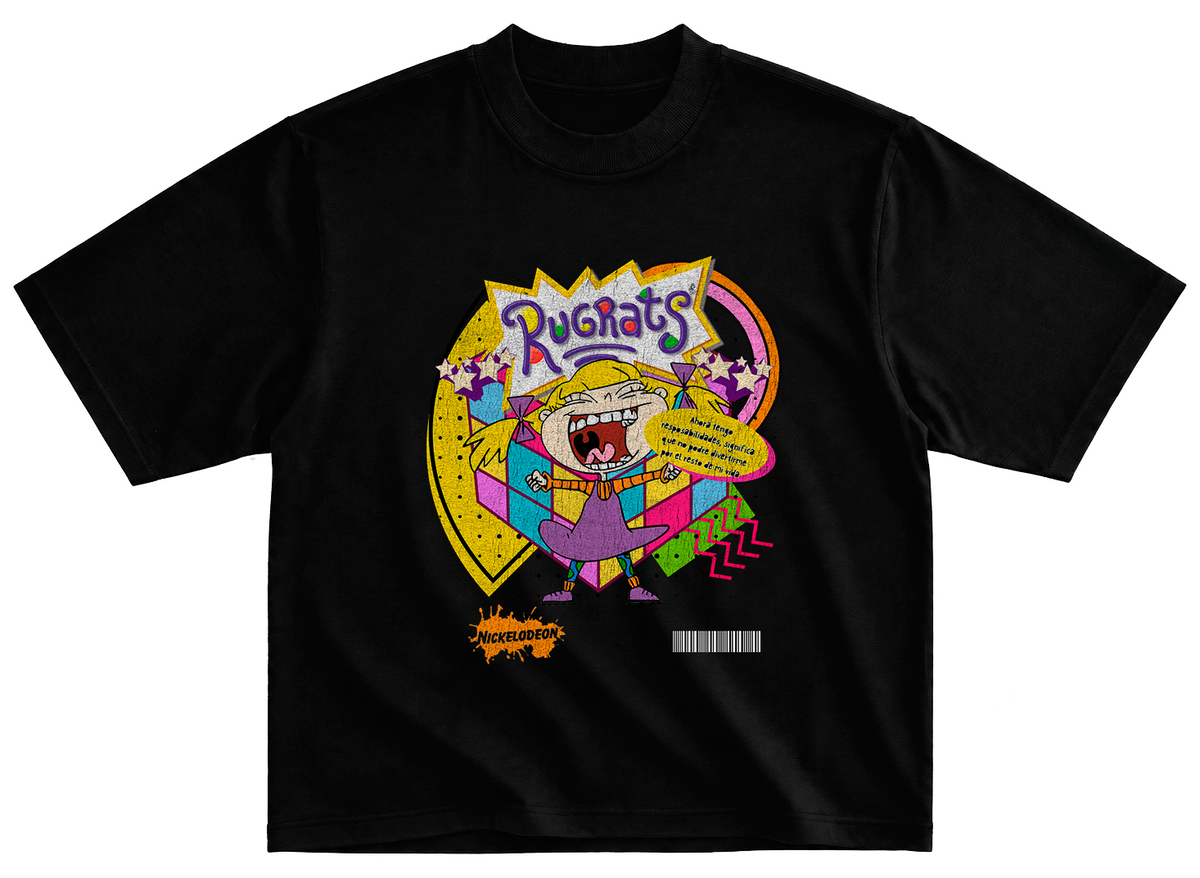 Playera Rugrats angelica estilo vintage desgastado 90's cartoons t1